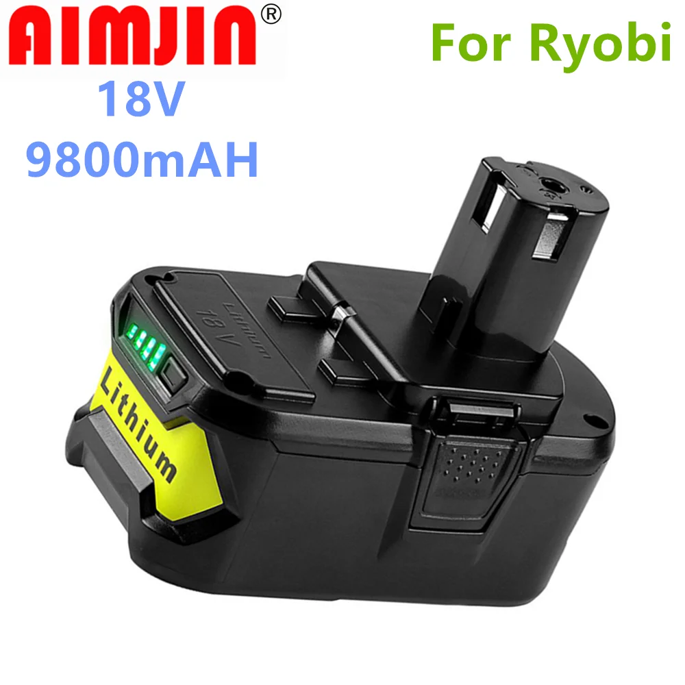 Литий-ионный аккумулятор высокой емкости 18 в 9800 мАч для Ryobi P108 RB18L40 аккумуляторная