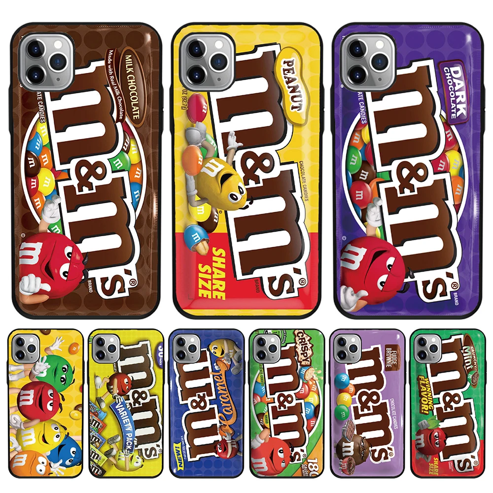 

For ASUS Zenfone ROG Phone 5 3 Strix 2 8 Flip 6 2019 7 Pro 5 Lite Max Shot Case Soft TPU Back Cover M&Ms Chocolate Phone Case