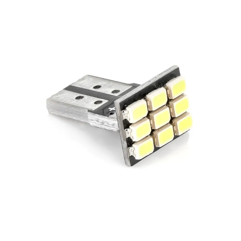 10 шт. T10 светодиодный 9SMD белый номерного знака автомобиля светильник хвостовые