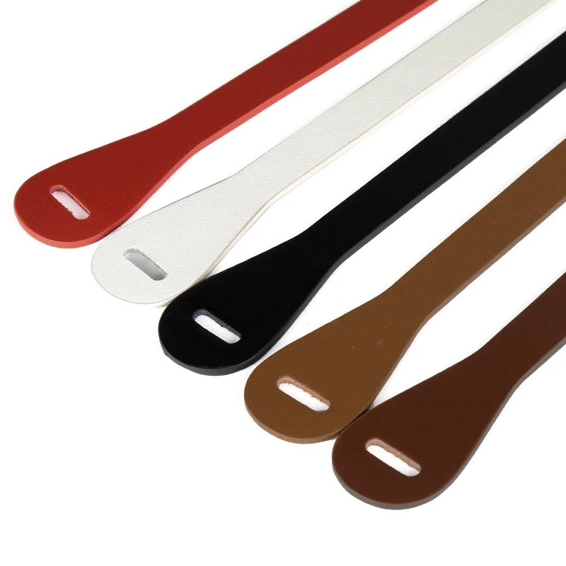 Ремень из натуральной воловьей кожи Женский модный однотонный тонкий длинный