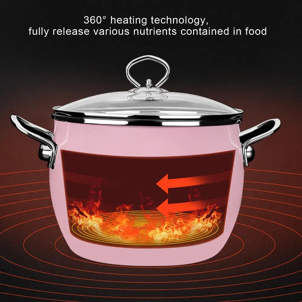 Суповый горшок в Корейском стиле эмалированный для приготовления пищи