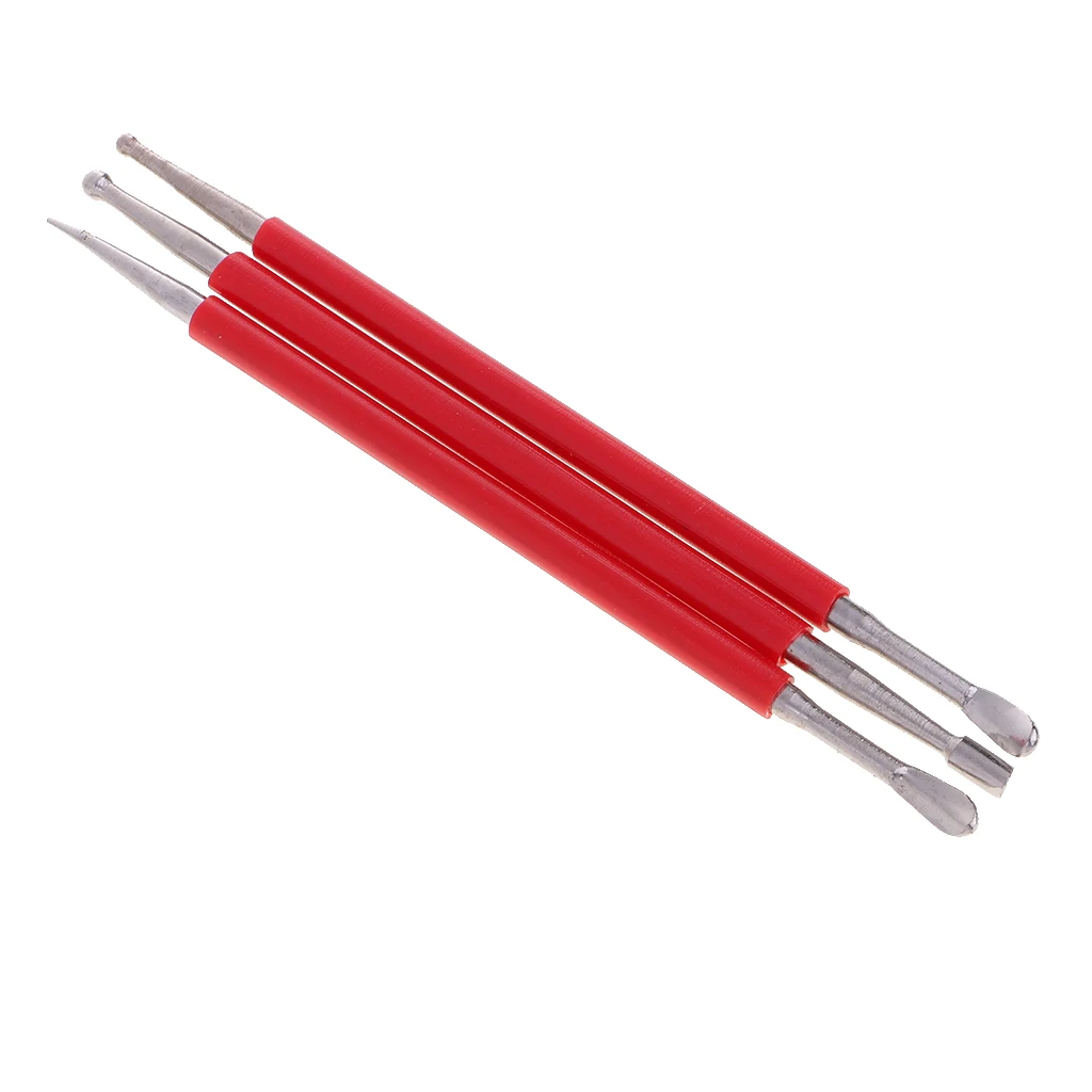 

3 Pieces/Set Leather Press Rub Tool Modeling Tool Leather Craft Tool Accessories