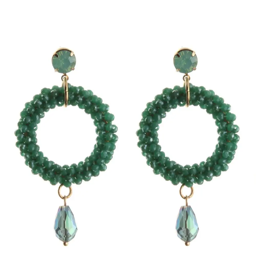 Висячие серьги с кристаллами для женщин модные Подвесные роскошные уживечерние