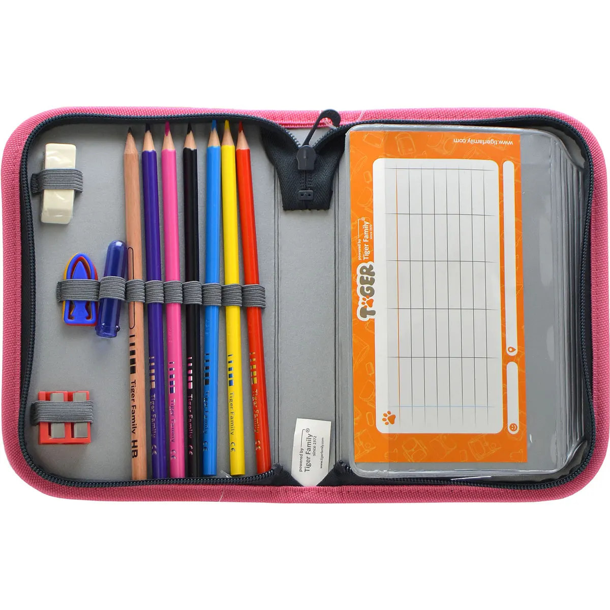 Pencil Cases TIGER ENTERPRISE #532 19004GTG case office for school supplies pencil box Red Case Bags | Канцтовары для офиса и