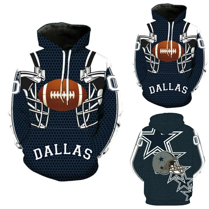 Dallas Cowboys/Спортивная толстовка с капюшоном и длинными рукавами; Новинка года; Модный джемпер; пальто с капюшоном; Лидер продаж; топы