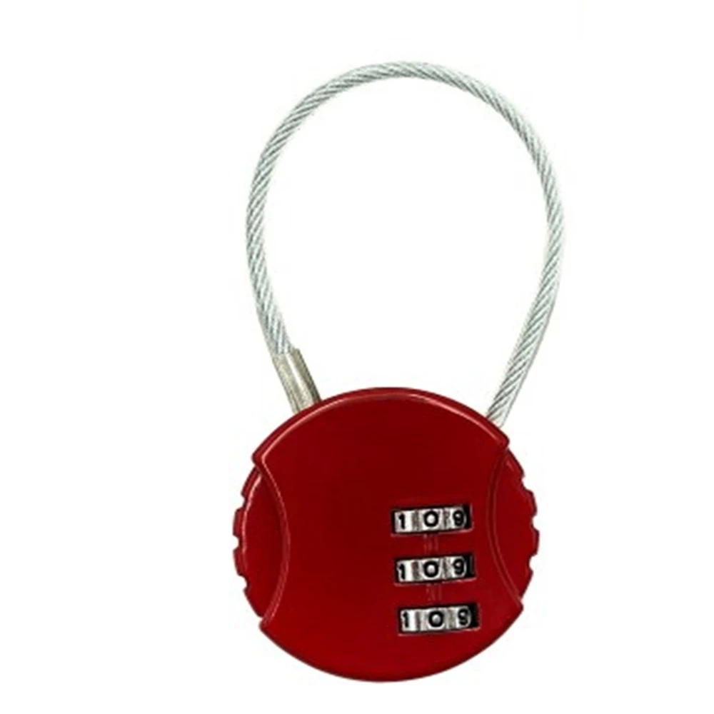 Круглые 4 х значный кодовый замок Всепогодный Безопасности навесной для багажа