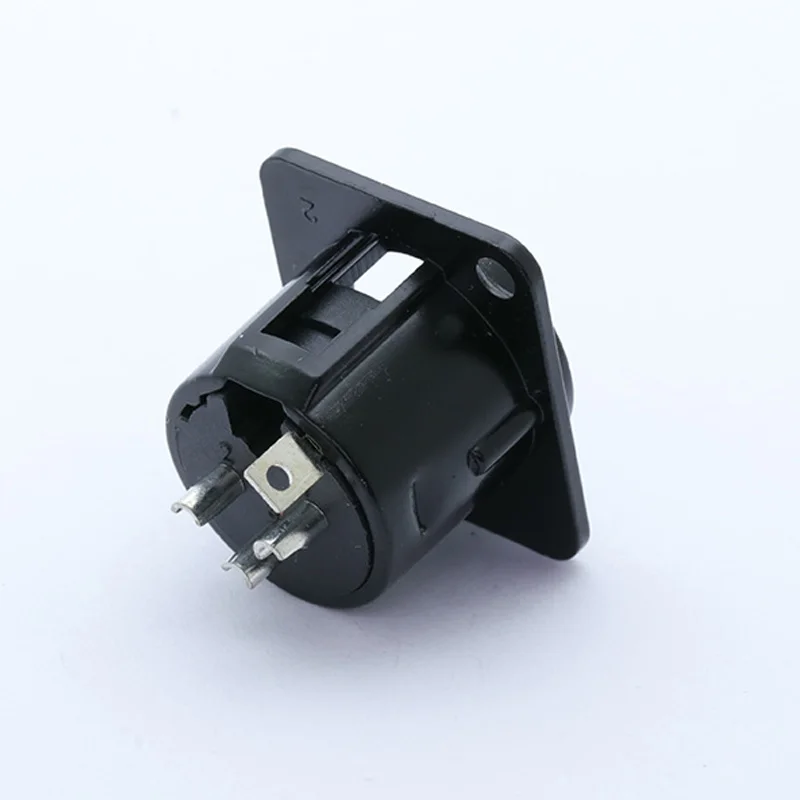 Новое поступление никелированные штырьковые ножки 3PIN XLR панельный адаптер