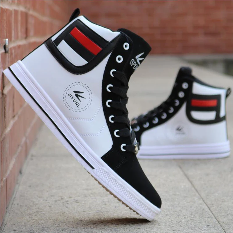 

Skateboard Shoes Men Sports Casual Street Shoes Waterproof Non-slip Chaussure Homme High-top Breathable Shoes Sneakers Male