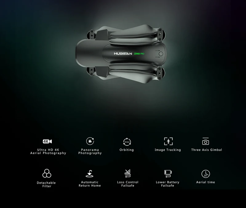 Профессиональный 4 км FPV воздушный Квадрокоптер Zino Pro gps 5G WI-FI в формате 4K UHD, Камера 3-осевому гидростабилизатору WI-FI FPV, пульт ДУ игрушка, Дрон на дистанционном управлении RTF