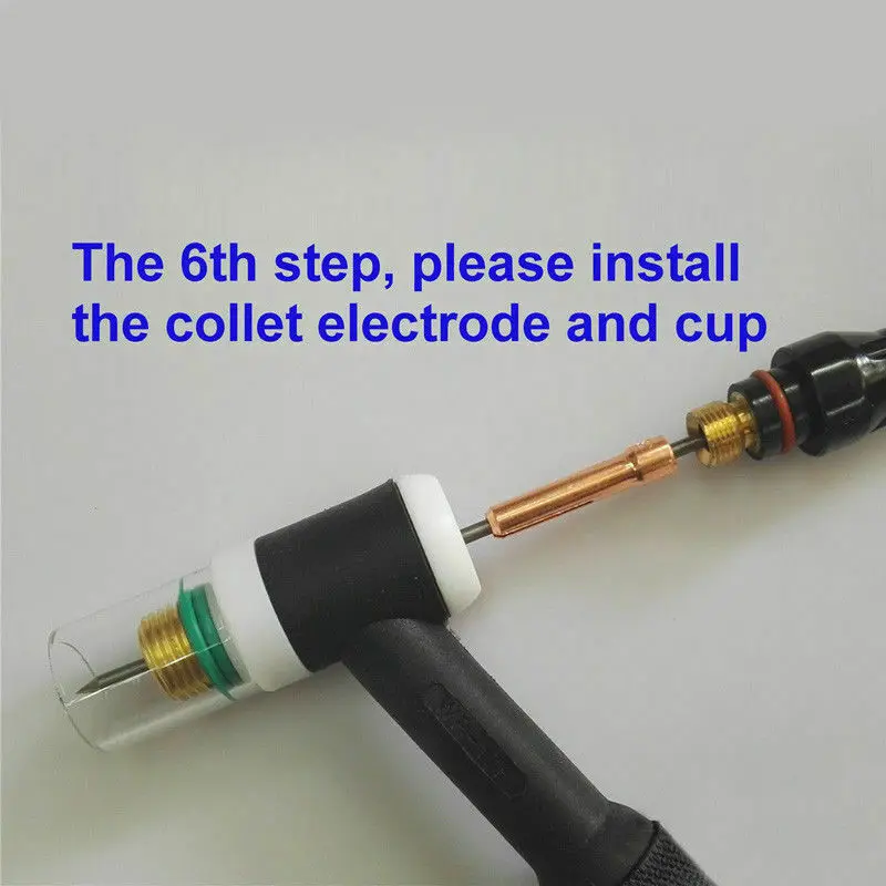 Сварочная горелка TIG набор из термостойкого стекла с газовыми линзами для