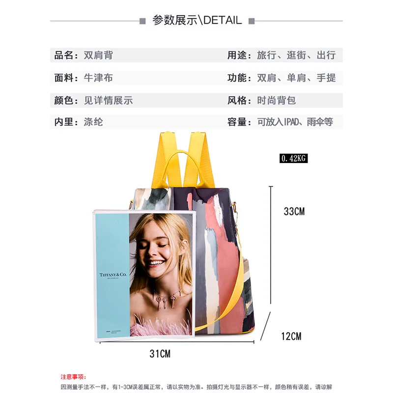 

Oxford Backpack Purses Shoulder Bags for Women 2020 New Luxury Handbags Men Designer Backwoods Laptop Small Backpacks Travel Bag