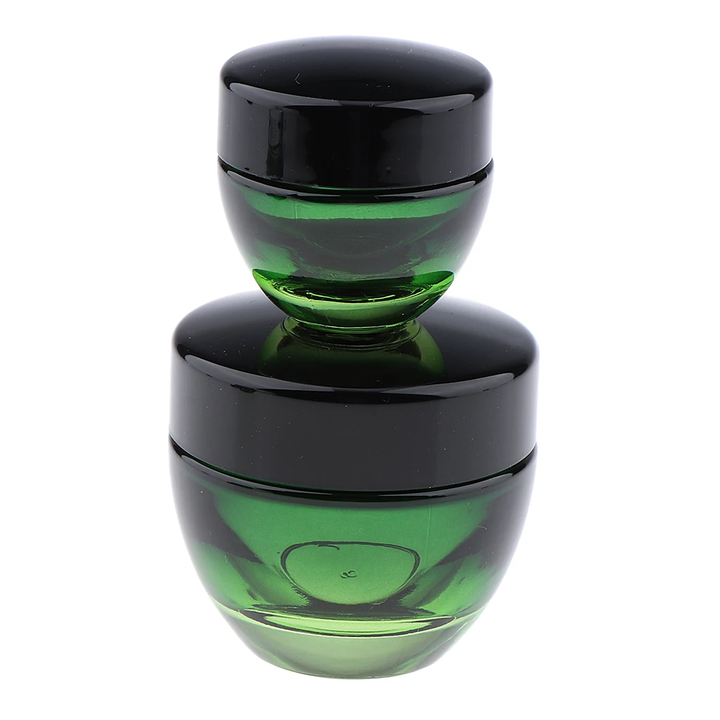 

2x 15/50g Cosmetic Empty Glass Bottles Lotion Cream Jars For Travel Sample
