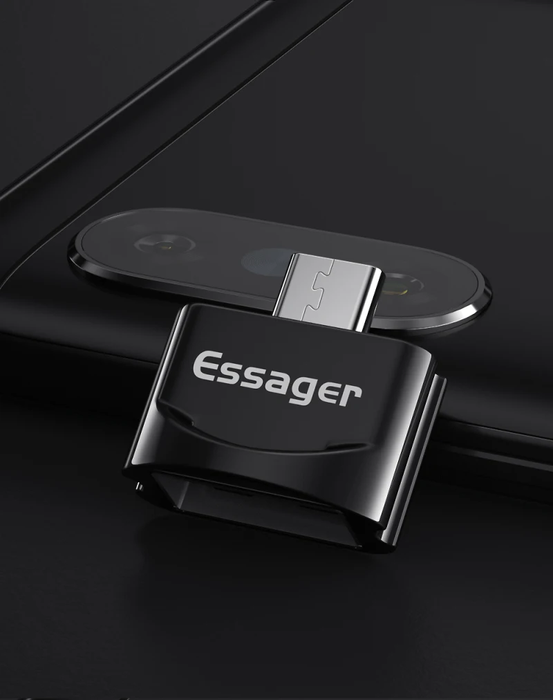 ESSAGER Кабель с разъемом USB типа C OTG адаптер USBC Type c конвертер для Huawei мат 30 P30 Samsung S10