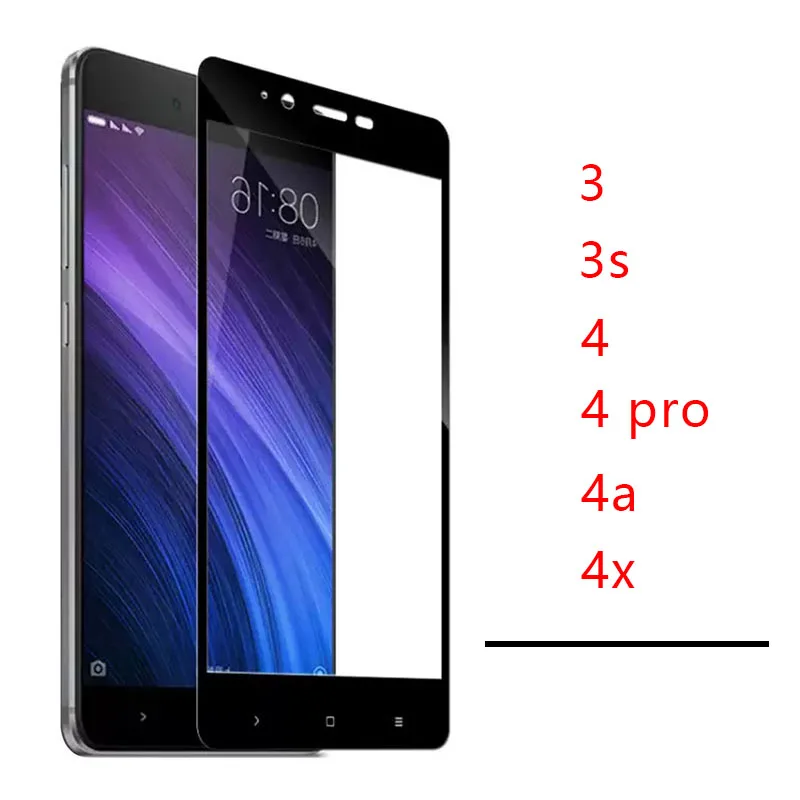 Защитное стекло на redmi 4a 4x4 pro 3 s a x Закаленное для экрана xiaomi ksiomi a4 x4 4pro s3 4x|Защитные