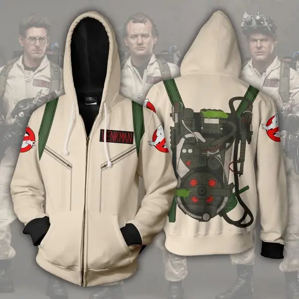 Ghostbusters NYC Mayor Cosplay Costume Hoodies Jackets Men women 3D Printing zipper Hooded Sweatshirts | Тематическая одежда и