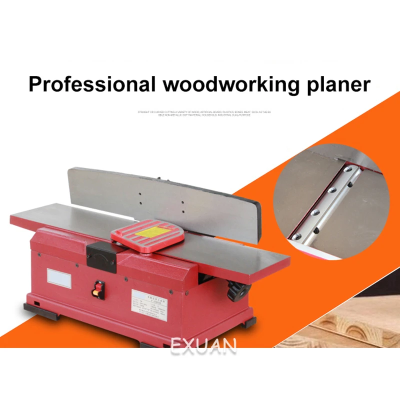 

Woodworking Bench Planer TB6 Multi-angle Desktop Electric Planer Household High-speed Planer 6-inch Self-vacuum