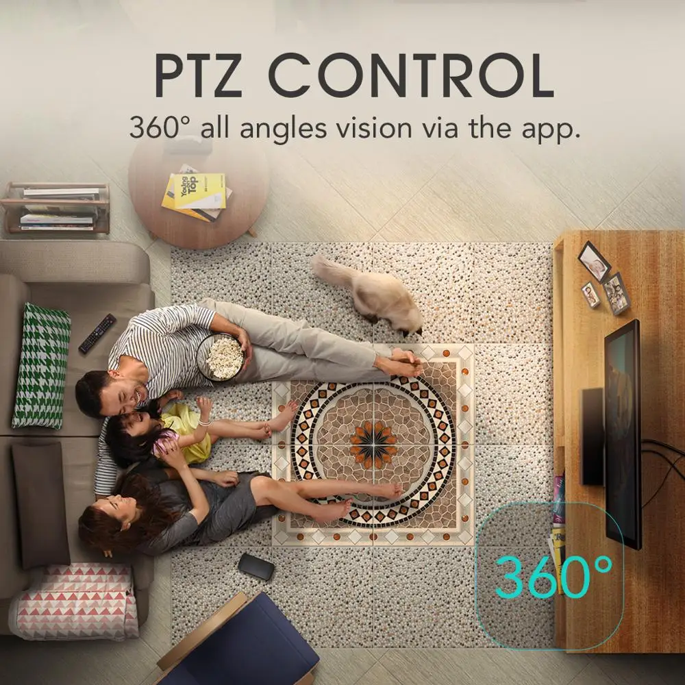 Konke HD 1080P IP камера безопасности WiFi Беспроводная CCTV наблюдения ИК Ночное Видение P2P