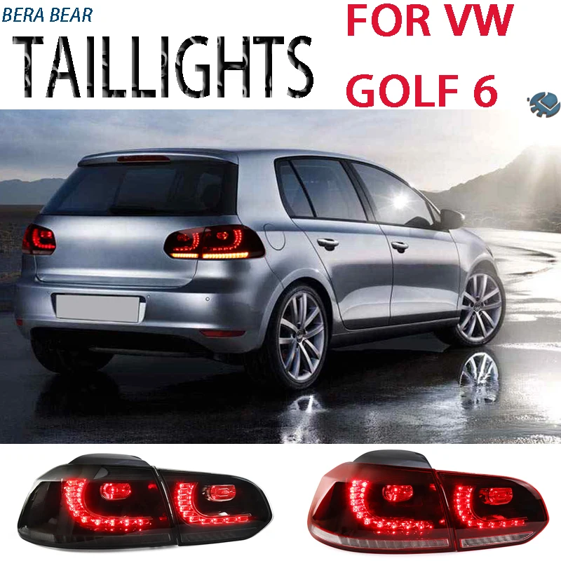 

BERA Bear Car Styling LED Taillights for Volkswagen Golf 6 Tail Lamp 2008-2013 LED Light DRL+ Brake+back-up+turn Signal+fog Lamp