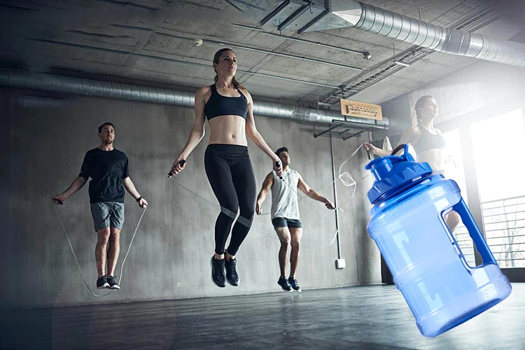 2.5L Спортивная бутылка для воды большой емкости креативная пластиковая бутылка для воды с ручкой портативное ведро для воды подарок Акция