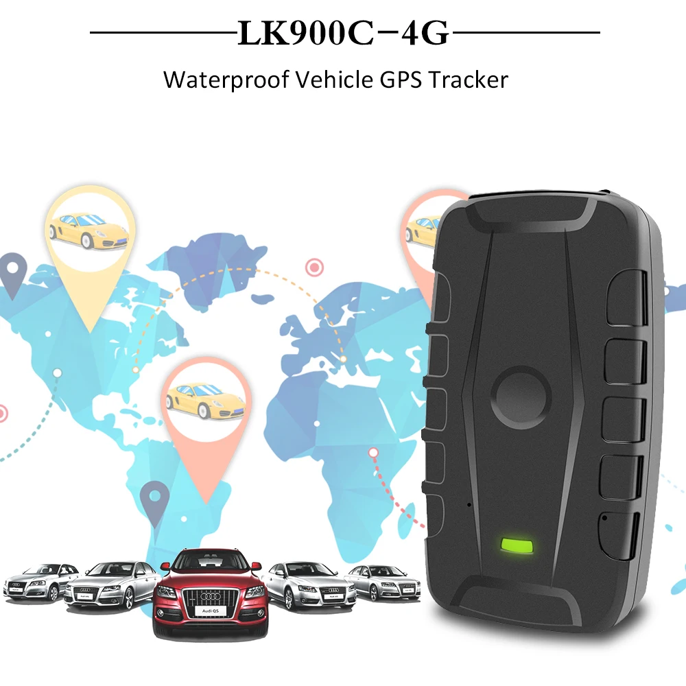 LK900C-4G Car GPS Tracker Real Time Vehicle Locator With Powerful Magnet 20000mAh Battery Standby 240Days Waterproof IP67 | Автомобили и