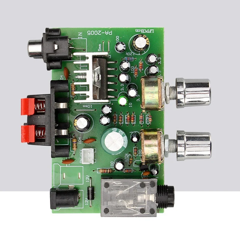 Роман KYYSLB 20Wx2 DC12V PA 2005 2 0 канала небольшой Мощность Плата усилителя мини микрофон
