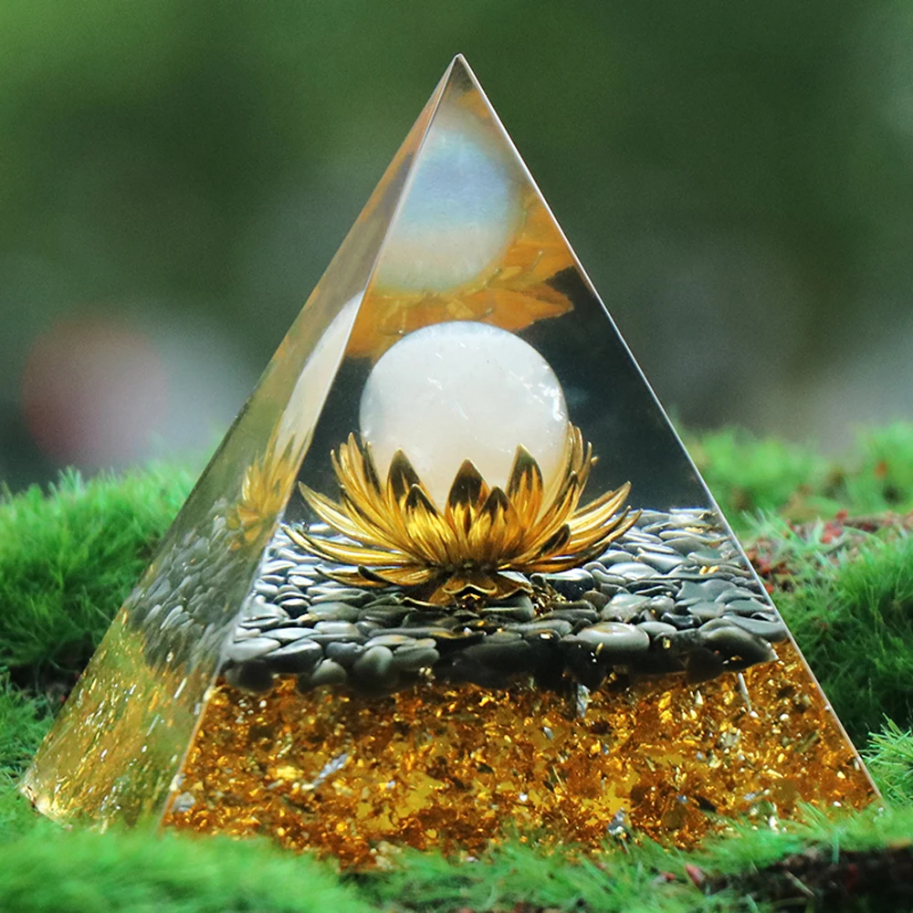 

Natural Semi-precious Stone Furnishing Articles Pyramid Shape Orgonite PyramidRose Quartz for DIY Jewelry Making Home Decoration