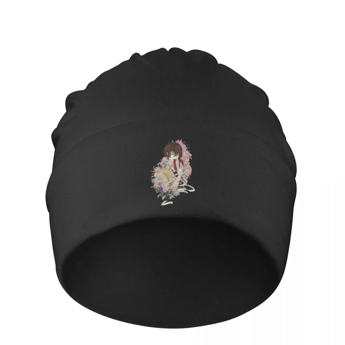 

Bungo Stray Dogs Skullies Beanies Caps Dazai Flower Knitted Winter Warm Bonnet Hats Men Women's Unisex Ski Cap