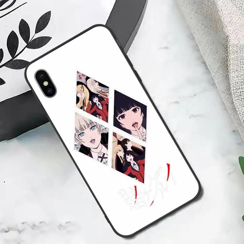 

Crazy Excitement Manga Kakegurui Phone Case Candy Color for iPhone 6 7 8 11 12 s mini pro X XS XR MAX Plus