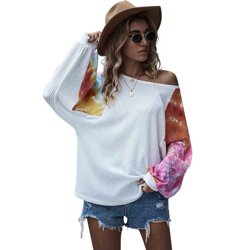 Feelycc 2020 осенне-зимний трикотажный свитер с горизонтальной горловиной и рукавами