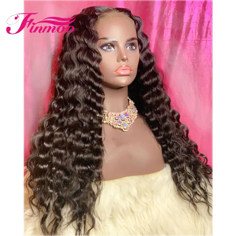 13X4 13X6 Синтетические волосы на кружеве парики из натуральных волос глубокая волна