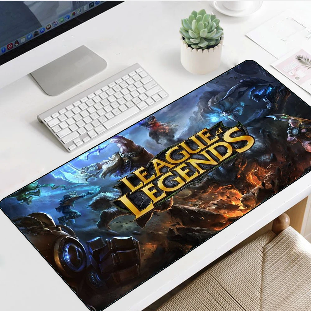 

Gaming LOL 900x400mm Scenery Speed Large Laptop Gaming Mouse Pad Keyboard Lock Game Handle LOL Game Console Gaming Desk