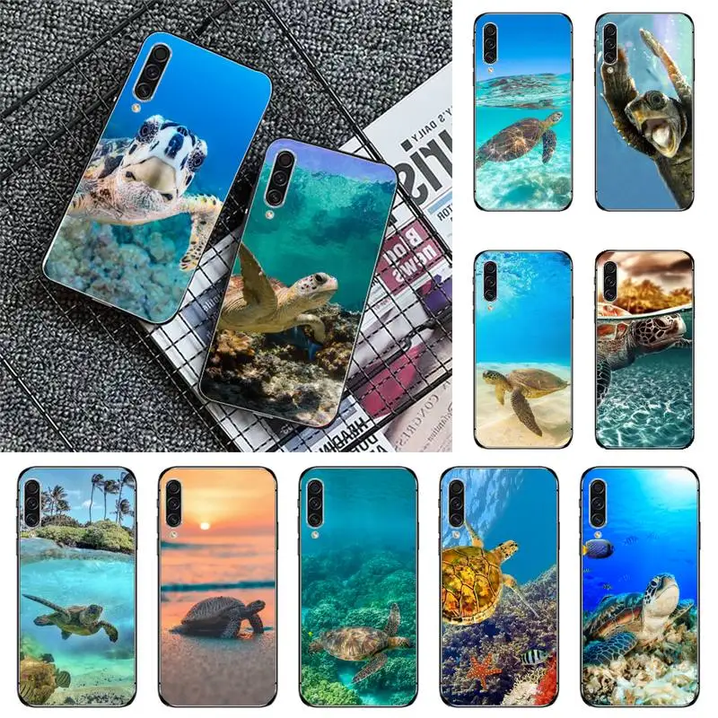 

Cute Turtles Marine life Phone Case For Samsung galaxy A S note 10 12 20 32 40 50 51 52 70 71 72 21 fe s ultra plus