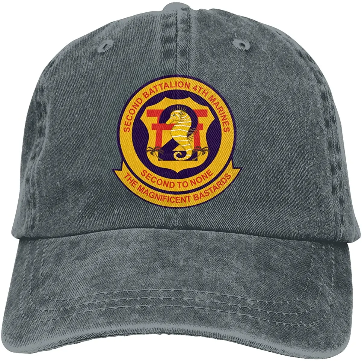 

2nd Battalion, 4th Marines Adjustable Baseball Caps Denim Hats Cowboy Sport Outdoor