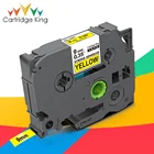 TZe-S621 черный на желтом цвете запечатанных лент для сильный клей подходит Brother PT-1000 принтер этикеток P-touch tze-S221 tz S221 9 мм машина для нанесения этикеток на верхнюю PT110