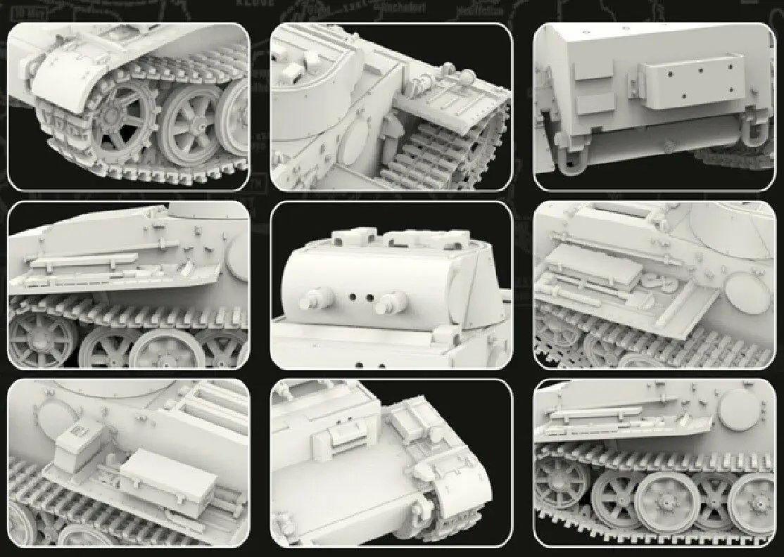 Flyhawk FH3006 1/72 Pz.Kpfw I Ausf F(VK18.01) комплект с запоздалой моделью|Наборы для сборки