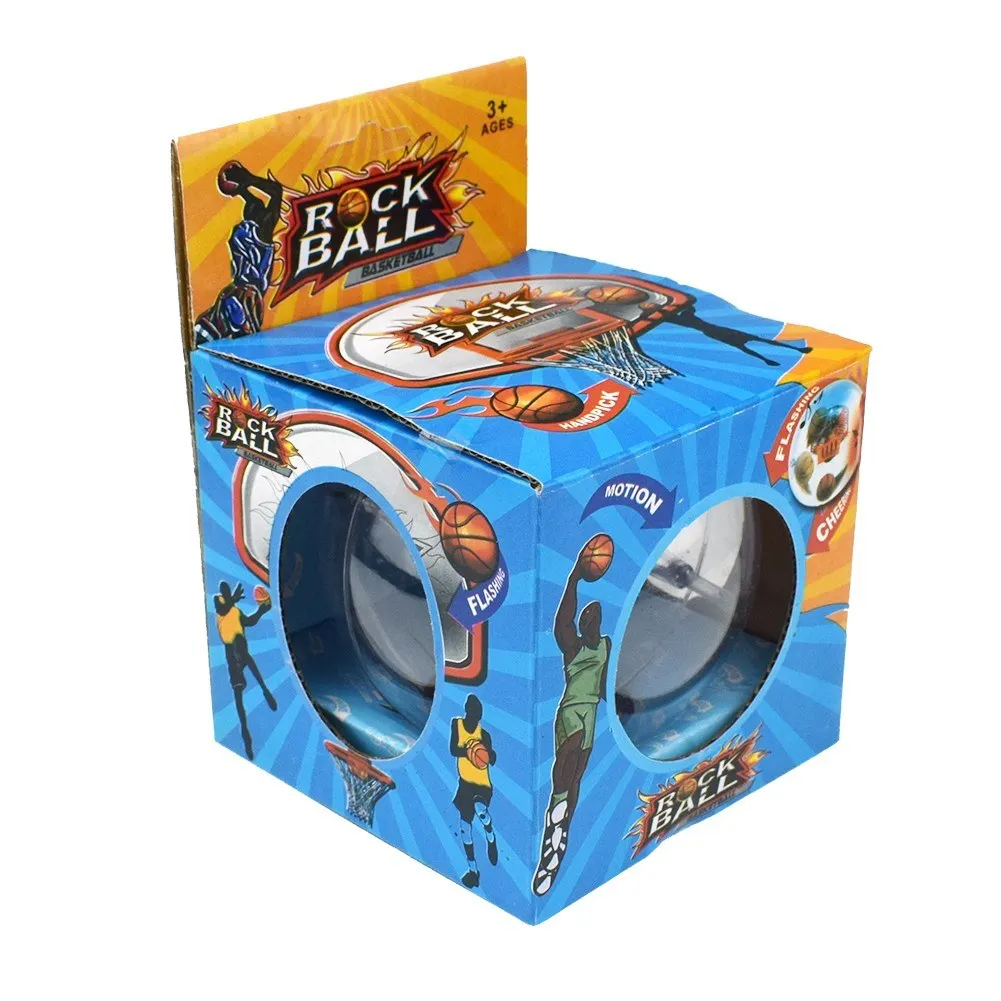 Мини ручной игра баскетбол мяч игрушки со светом и звуком запястья ладони