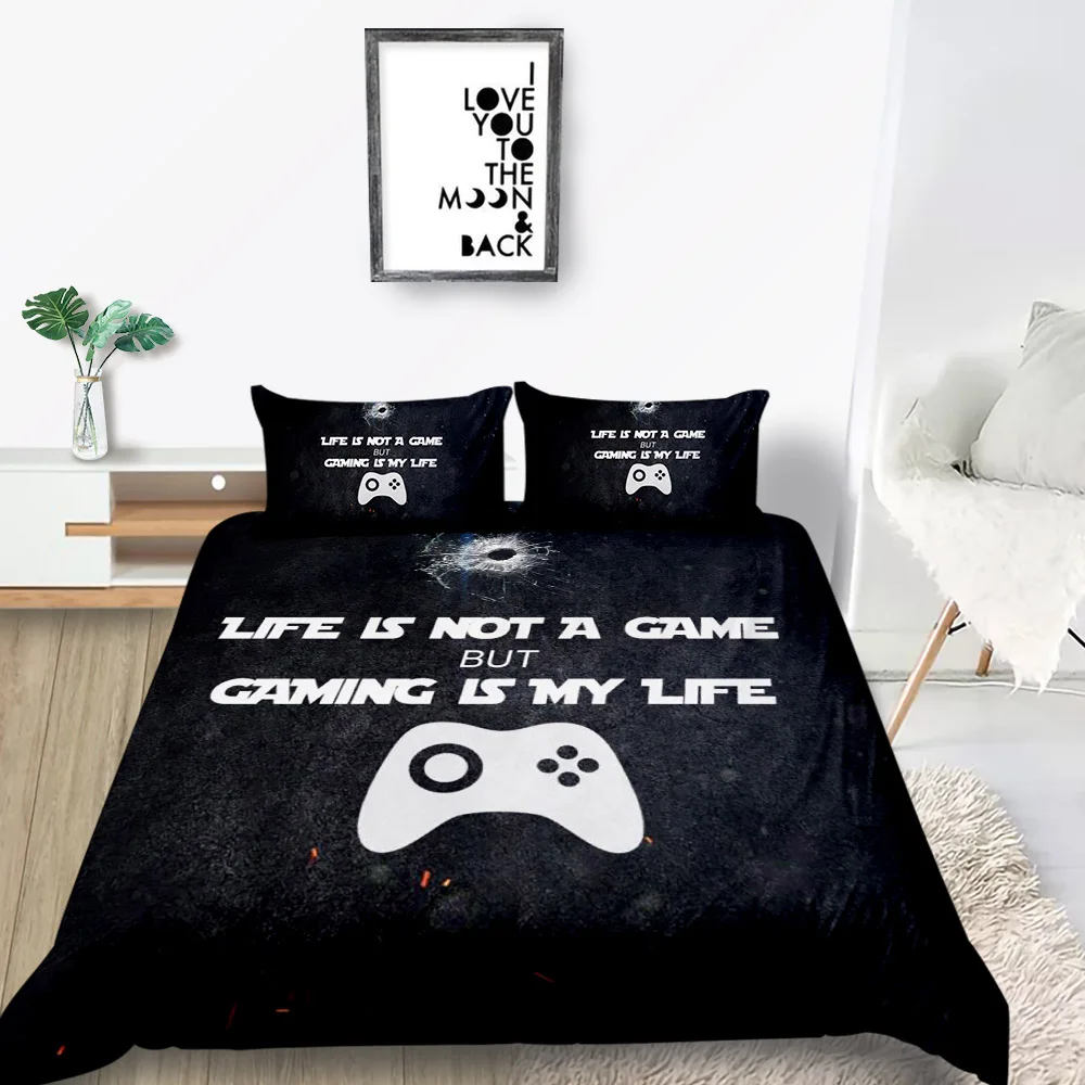 Комплект постельного белья королевского размера для мальчиков модные