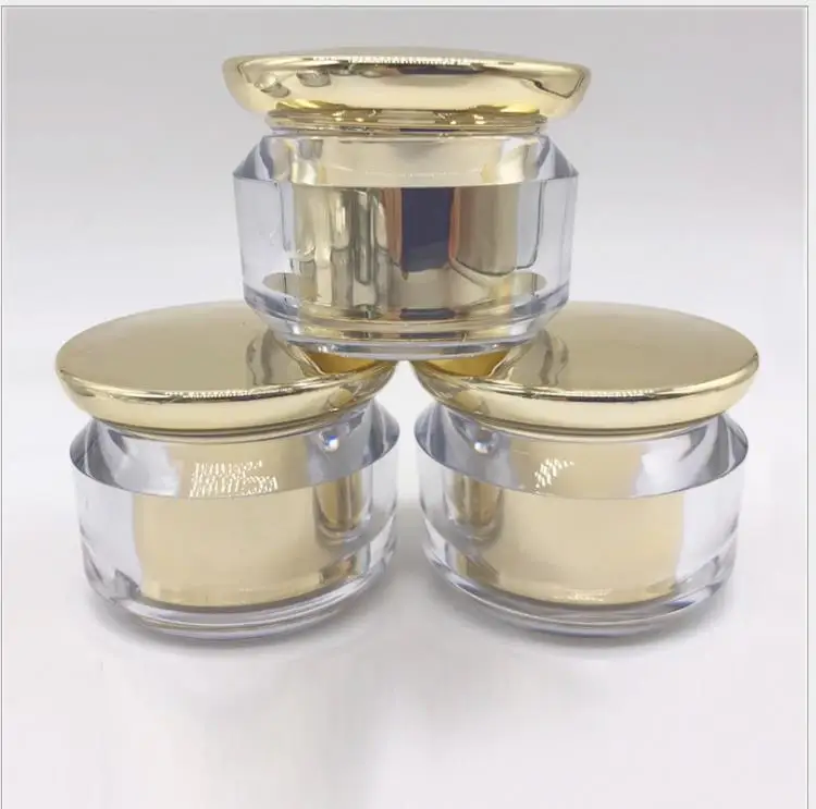 40 г блестящая золотая акриловая банка для крема век/дневной крем/ночной