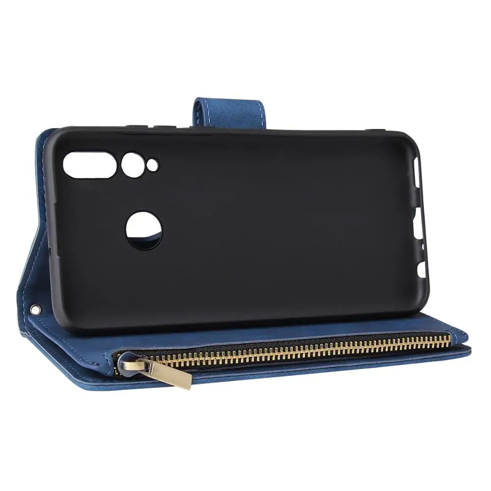 

For Huawei Mate 30 Lite 30 Pro Case Zipper Wallet Leather Case Card Slot Flip Stand Cover Mobile Phone Bag