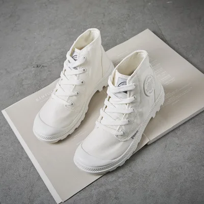 

men women Spring and autumn high top canvas shoes lovers outdoor mountaineering leisure short boots fashion