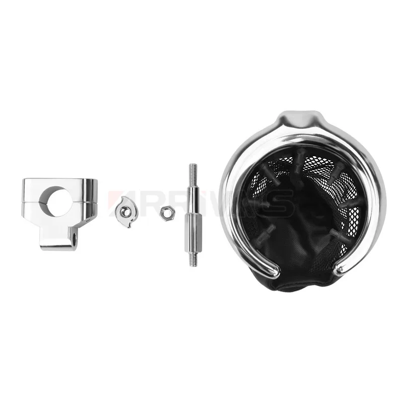 Barato Portabotellas Universal Para Motocicleta Harley Touring, Portabotellas Negro Cromado De 22mm Para Manillar De Motocicleta Harley Touring Sportster Honda Yamaha Kawasak
