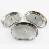 high quality 304 thick stainless steel anti iodine disinfection tray curved tray beauty equipment waist tray large medium a