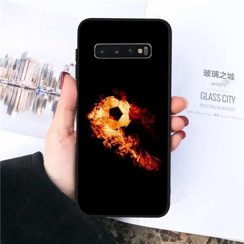 

Football Soccer ball Phone Case For Samsung galaxy S 8 9 10 20 21 30 A 30 50 51 70 note 10 plus Ultra 5g