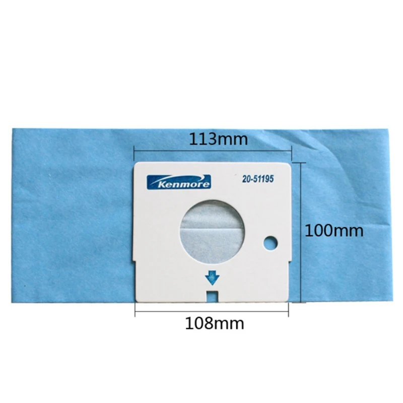 

10 Pcs Disposable Paper Vacuum Cleaner Dust Bag Replacement for V-CR142STN ZW1300 V-C 44 V-132SDN V-866HAB,Etc