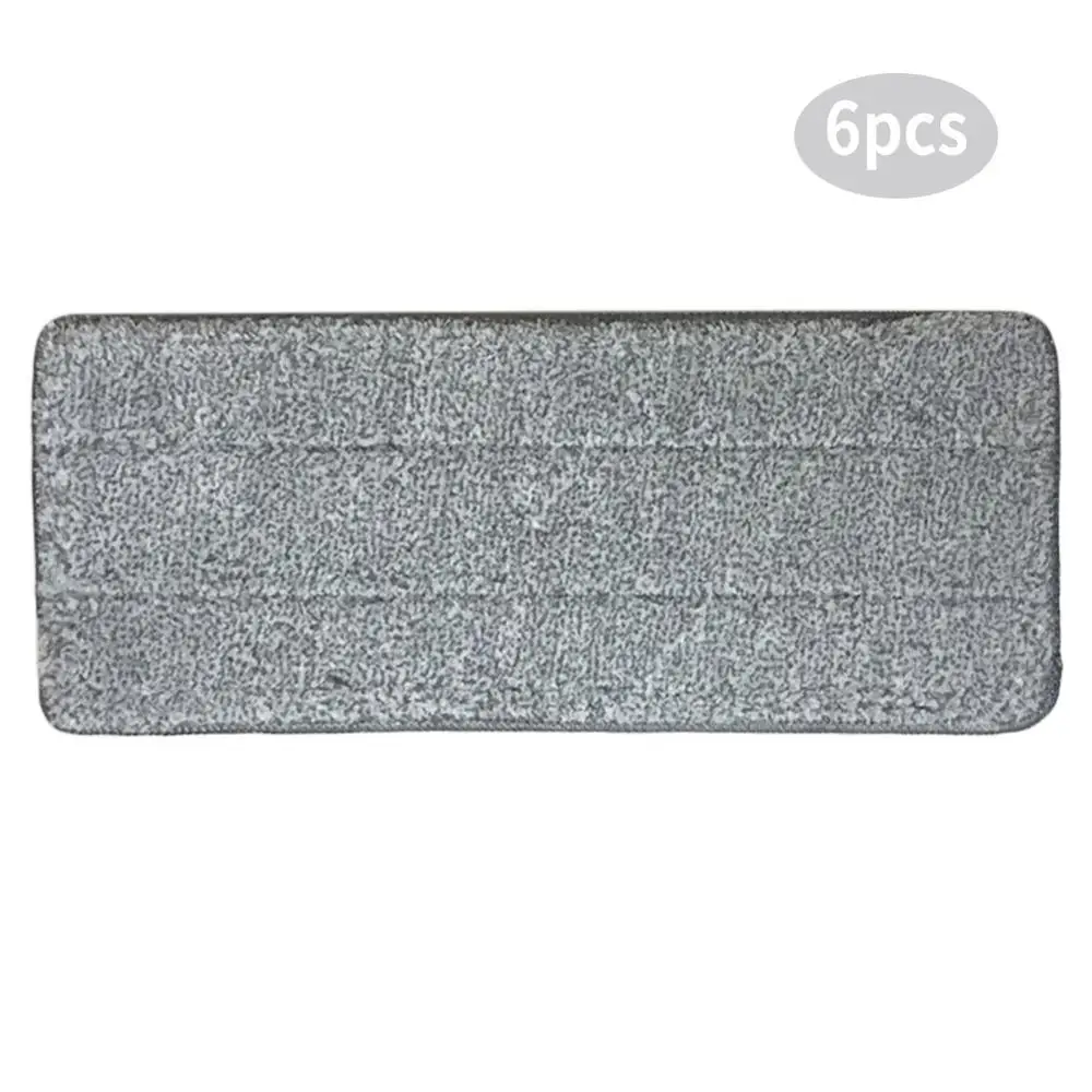 6pcs 4/6/10 салфетками из микрофибры для чистки оптических насадка на швабру для уборки из Кухня пол Чистка плоской швабры тряпка Ванная комната замены насадки для швабры бытовые чистящие средства - Цвет: 6pcs