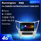 Runningnav Android 1098 для SUBARU OUTBACK  LEGACY 2010-автомобильное радио, мультимедийный плеер, навигация GPS