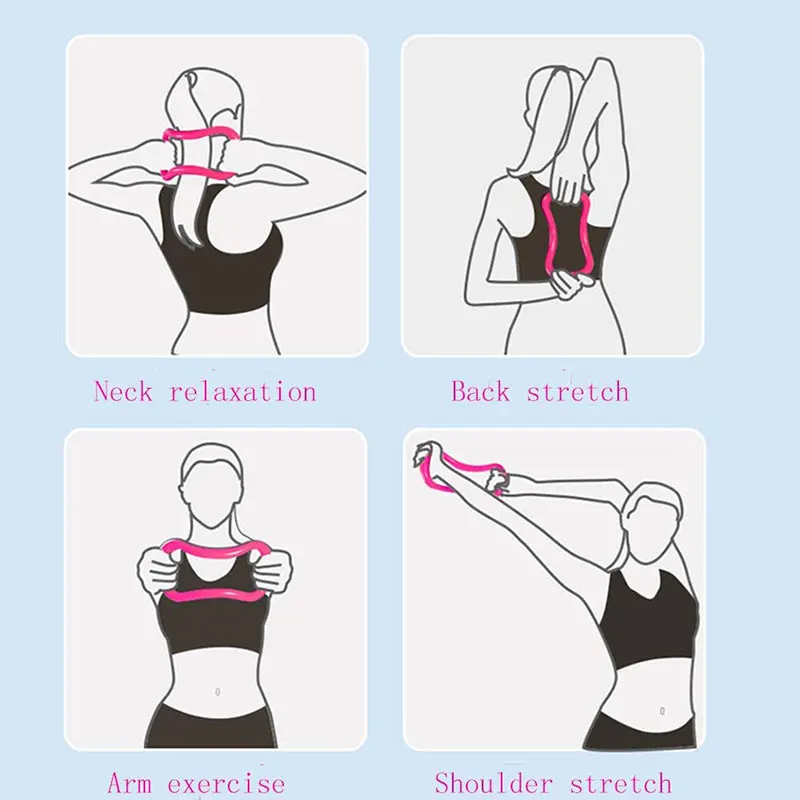 Фитнес-кольцо для йоги пилатеса растягивающаяся машина массажное кольцо спины