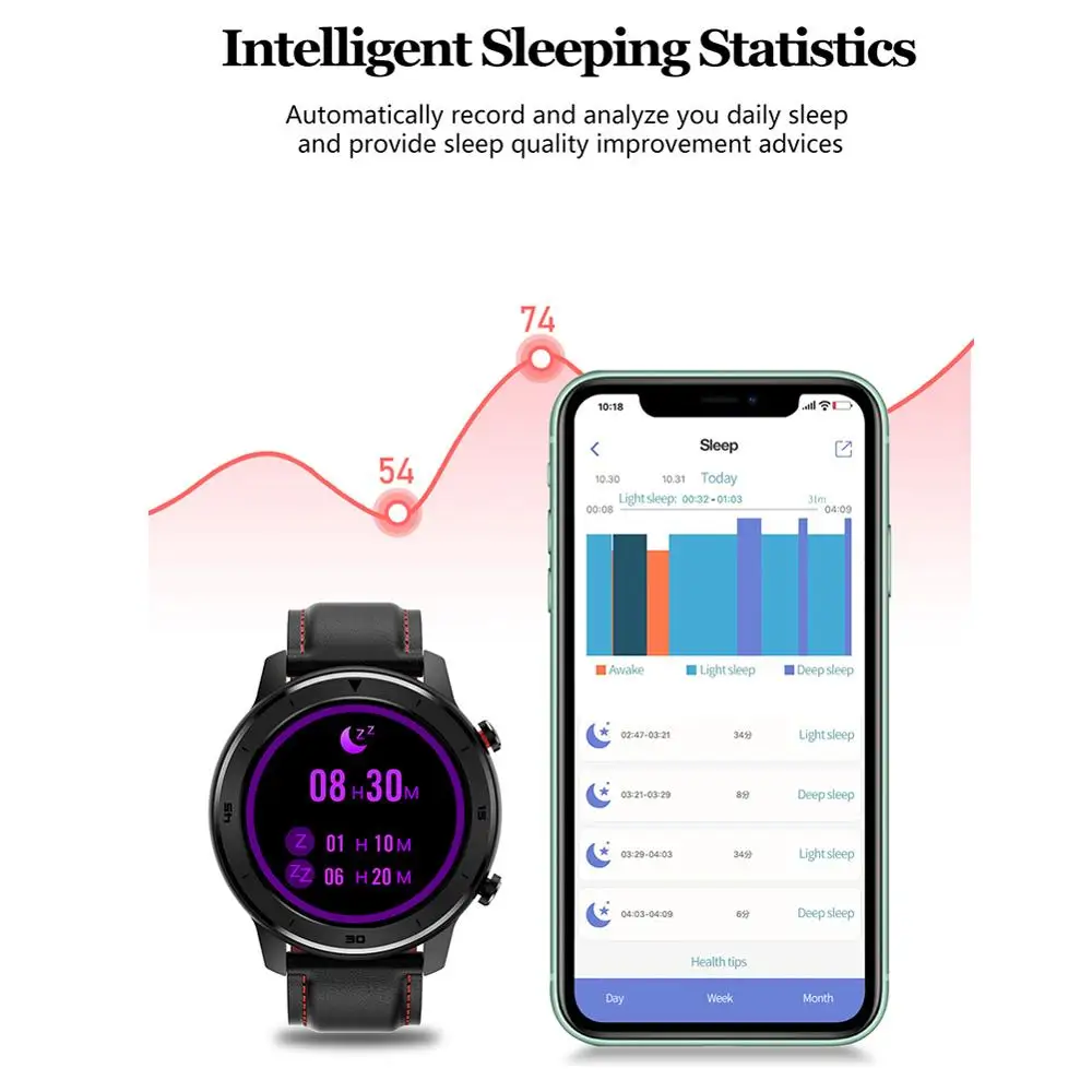 Смарт часы Bluetooth будильник фитнес трекер Android носимые устройства монитор
