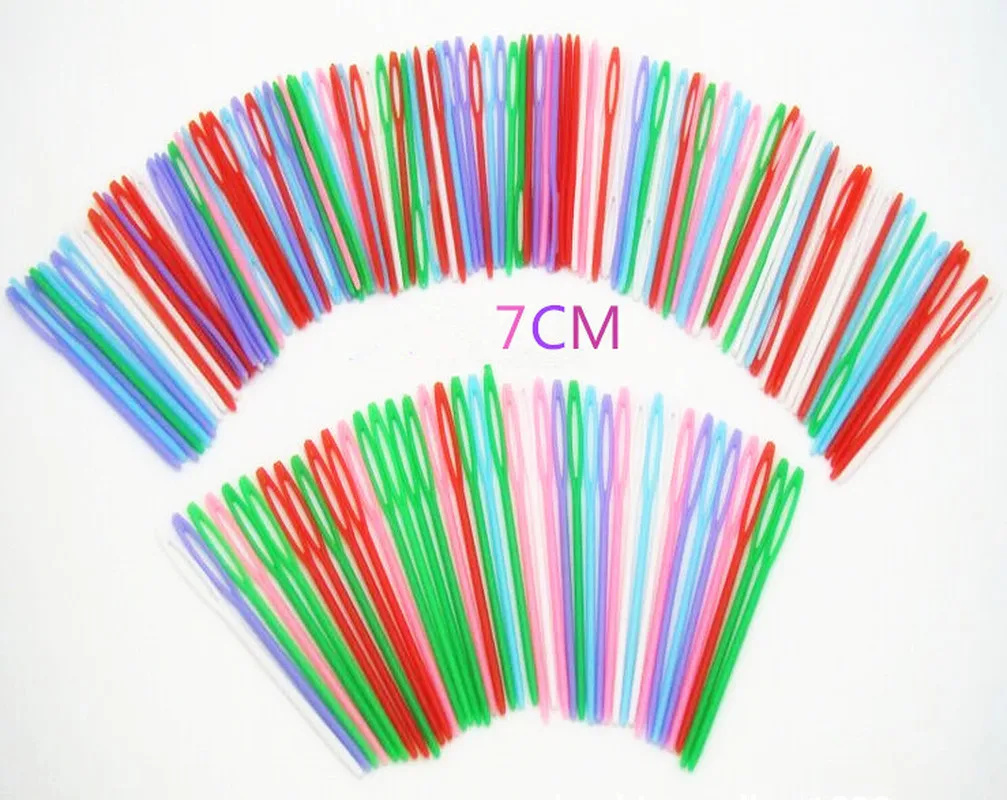 100 шт. Детские вязальные спицы 7 см|Швейные иглы| |