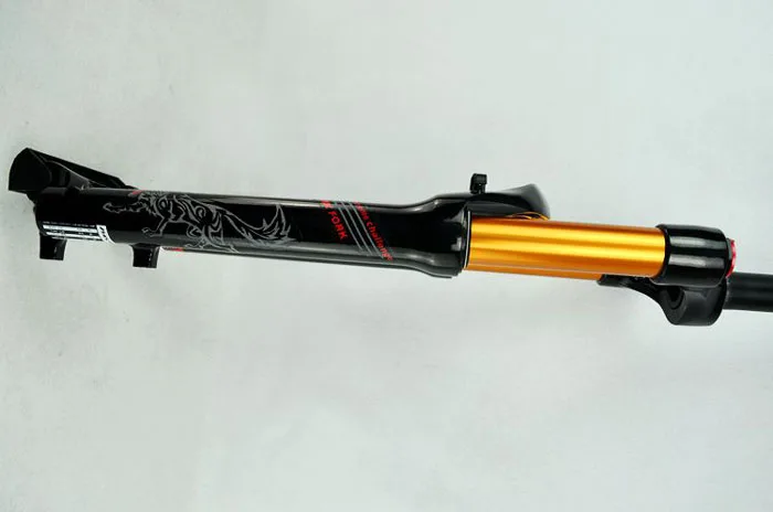 Пневматическая вилка Pasak Mtb 2" 27,5" 2" Золотая трубка 1 1/8" подвесная линия для горного велосипеда с дистанционным управлением RL HL